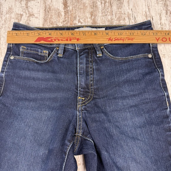 Athleta Sculptek Womens Skinny Jeans Blue Denim Dark Wash Stretch Size 0 - Picture 7 of 9